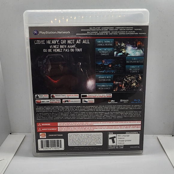 Armored Core V (Sony PlayStation 3, 2012) CIB Tested - Picture 5 of 16